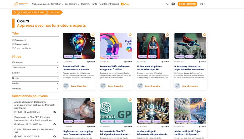Découvrez notre avis complet sur Mandarine Academy, un Learning Management System (LMS) innovant. Analysez ses fonctionnalités, avantages et points faibles pour savoir s'il correspond à vos besoins en formation en ligne.
