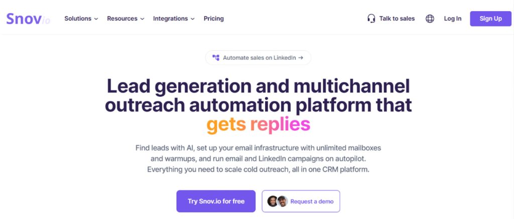 Meilleurs outils de recherche d'emails - Snov.io