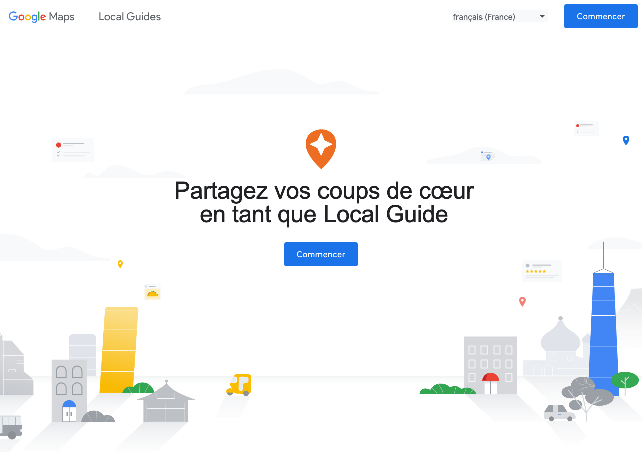 Capture d'écran du site google.com