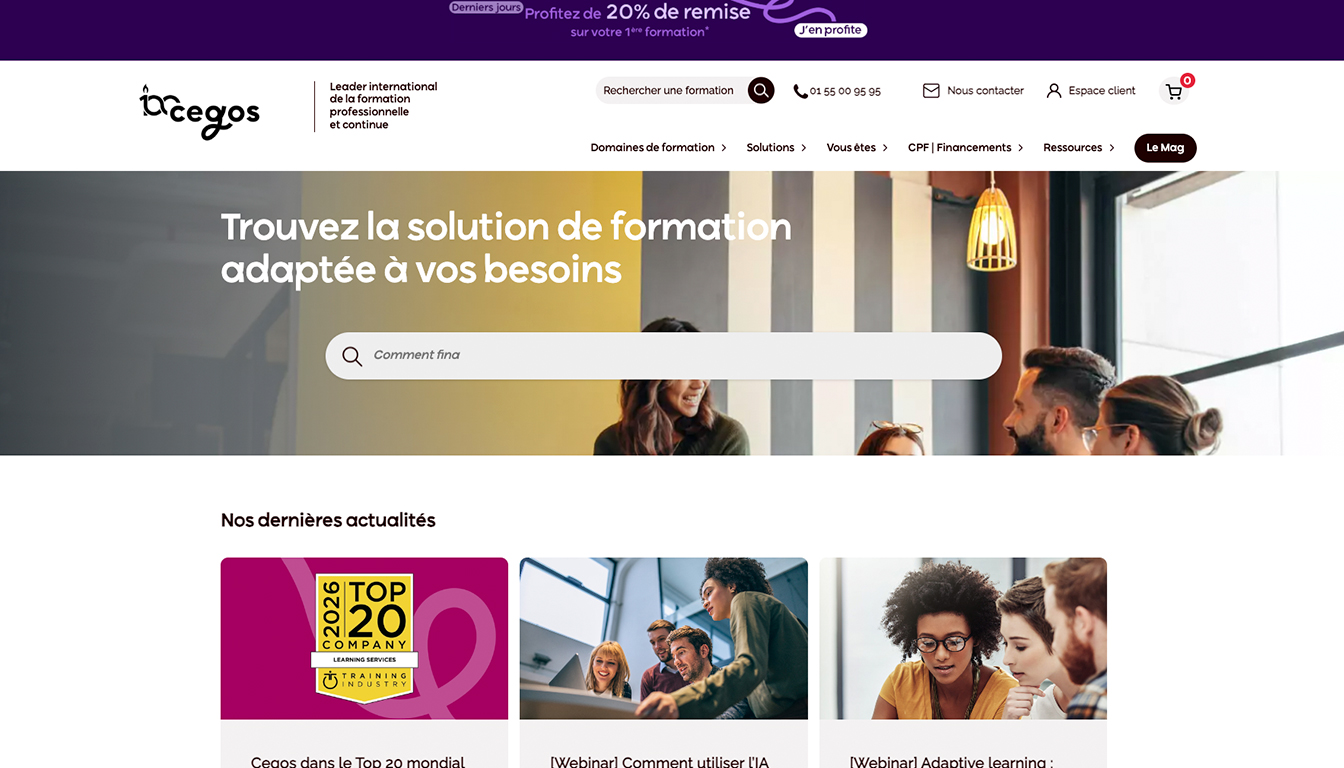 découvrez l’offre complète de formations professionnelles, management et intelligence artificielle proposé par cegos, pour développer vos compétences et booster votre carrière.