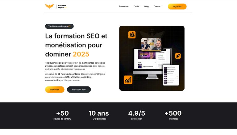 découvrez la formation seo cpf de the business legion : avis détaillés, critères d'éligibilité et contenu complet du programme pour booster vos compétences en référencement.