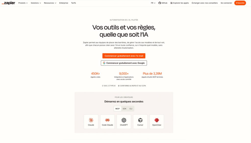 Comparaison n8n vs Zapier : profils d’outils, philosophie et types de workflows visés — tableau de comparaison outils d'automatisation